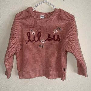 Lil Sis Oversized Sweater 18 months